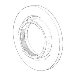 Dornbracht Abdeckung, 45x8mm, Platin gebürstet, 092031005-06... DORNBRACHT-092031005-06 4029011448065 (Abb. 1)