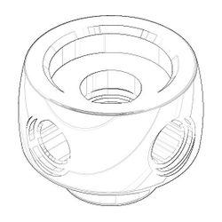 Dornbracht Griff D 29,5x30mm, Weiß, 092036002-12... DORNBRACHT-092036002-12 4029011115233 (Abb. 1)