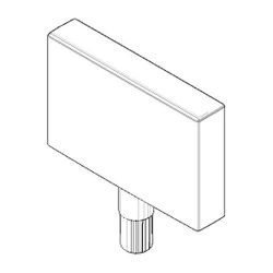 Dornbracht Griff, 50x50x10mm, Dark Platinum gebürstet, 092078007-99... DORNBRACHT-092078007-99 4029011804403 (Abb. 1)