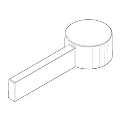Dornbracht Griff für 092078057, 24x41x96mm, Platin, 092078057-08... DORNBRACHT-092078057-08 4029011672422 (Abb. 1)