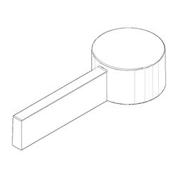 Dornbracht Griff 23x26x119mm, Cyprum, 092078058-49... DORNBRACHT-092078058-49 4029011680885 (Abb. 1)