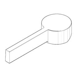 Dornbracht Griff, 120x43x23mm, Dark Platinum gebürstet, 092079040-99... DORNBRACHT-092079040-99 4029011763250 (Abb. 1)