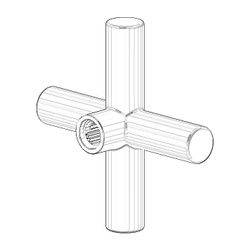 Dornbracht Griff, 70x70x22,5mm, Chrom, 092089011-00... DORNBRACHT-092089011-00 4029011507212 (Abb. 1)
