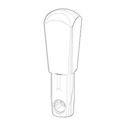 Dornbracht Zugknopf, 13,5x47,5x13,5mm, Chrom, 092091032-00... DORNBRACHT-092091032-00 4029011374524 (Abb. 1)