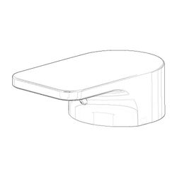 Dornbracht Brause-Griff für Wand, 50x29x85mm, Chrom, 092096011-00... DORNBRACHT-092096011-00 4029011651199 (Abb. 1)