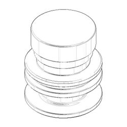 Dornbracht Bedienelement Ersatzteile 092133045 27x25,5mm platin matt... DORNBRACHT-092133045-06 4029011567544 (Abb. 1)