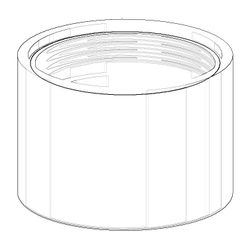 Dornbracht Luftsprudlerhülse, 25x17mm, Weiß matt, 092301024-10... DORNBRACHT-092301024-10 4029011923708 (Abb. 1)