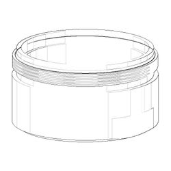Dornbracht Luftsprudlerhülse, 24x13mm, Chrom, 092301118-00... DORNBRACHT-092301118-00 4029011419270 (Abb. 1)