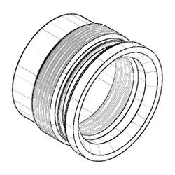 Dornbracht Luftsprudlerhülse Ersatzteile 092301158 22x16mm chrom... DORNBRACHT-092301158-00 4029011685651 (Abb. 1)