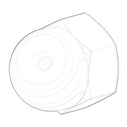 Dornbracht Befestigung Hutmutter, M10, Chrom, 092310008-00... DORNBRACHT-092310008-00 4029011377723 (Abb. 1)