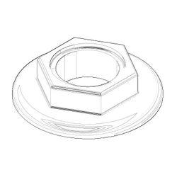 Dornbracht Befestigung mit Bund, 1/2", 09231001090... DORNBRACHT-09231001090 4029011123122 (Abb. 1)