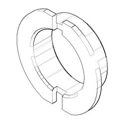 Dornbracht Befestigung Mutter Ersatzteile 092310019 M32x1,5mm roh vernickelt... DORNBRACHT-092310019-07 4029011123207 (Abb. 1)