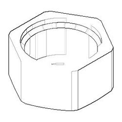 Dornbracht Befestigung Überwurfmutter, M14x1mm, 09231004590... DORNBRACHT-09231004590 4029011408571 (Abb. 1)