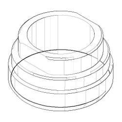 Dornbracht Befestigung, 32x18mm, Platin gebürstet, 092310065-06... DORNBRACHT-092310065-06 4029011641657 (Abb. 1)