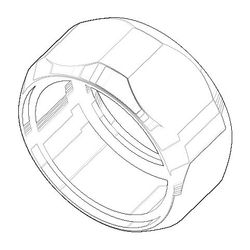 Dornbracht Befestigung Überwurfmutter, 3/4", Chrom, 092330010-00... DORNBRACHT-092330010-00 4029011361289 (Abb. 1)