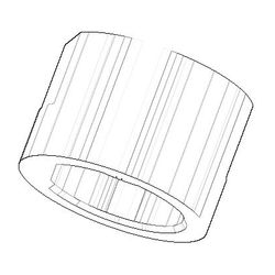 Dornbracht Befestigung für ausziehbaren Auslauf, 3/4", Chrom, 092330012-00... DORNBRACHT-092330012-00 4029011371585 (Abb. 1)