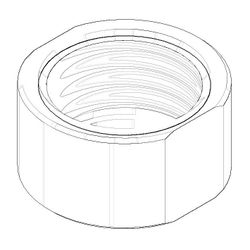 Dornbracht Befestigung Mutter Ersatzteile 1/2" 092330066... DORNBRACHT-09233006690 4029011510694 (Abb. 1)