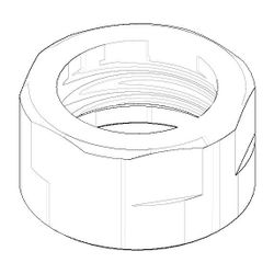 Dornbracht Befestigung Mutter, M16x1, 09233007490... DORNBRACHT-09233007490 4029011665264 (Abb. 1)