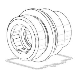 Dornbracht Nippel Ersatzteile 092403019 M22x1x1/2"Messing... DORNBRACHT-092403019-09 4029011602511 (Abb. 1)