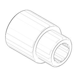 Dornbracht Verlängerung, 1/2"x25mm, 09240308090... DORNBRACHT-09240308090 4029011337123 (Abb. 1)
