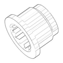 Dornbracht Nippel, 15x10,5mm, 09240309290... DORNBRACHT-09240309290 4029011126192 (Abb. 1)