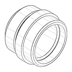 Dornbracht Nippel, 22x14mm, Platin gebürstet, 092403117-06... DORNBRACHT-092403117-06 4029011455070 (Abb. 1)