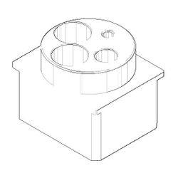 Dornbracht Anschluss, 45x37x35mm, Chrom, 092403142-00... DORNBRACHT-092403142-00 4029011487354 (Abb. 1)