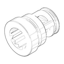 Dornbracht Nippel geschlitzt, 16x18,5mm, 0924032111090... DORNBRACHT-0924032111090 4029011565984 (Abb. 1)