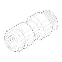 Dornbracht Nippel, 17x36mm, 09240404390... DORNBRACHT-09240404390 4029011126987 (Abb. 1)