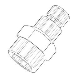 Dornbracht Nippel, 31,5x27x51mm, 09240404590... DORNBRACHT-09240404590 4029011127014 (Abb. 1)
