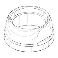 Dornbracht Anschluss 40x20mm, Platin, 092404107-08... DORNBRACHT-092404107-08 4029011390449 (Abb. 1)