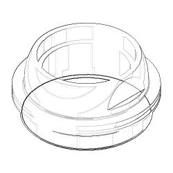 Dornbracht Befestigung, 45x21,5mm, Chrom, 092404142-00... DORNBRACHT-092404142-00 4029011440496 (Abb. 1)