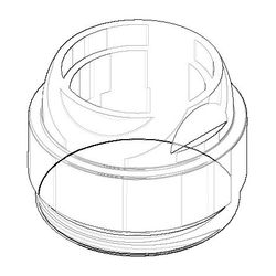 Dornbracht Befestigung Ersatzteile 092404167 43x31,5mm chrom... DORNBRACHT-092404167-00 4029011478482 (Abb. 1)