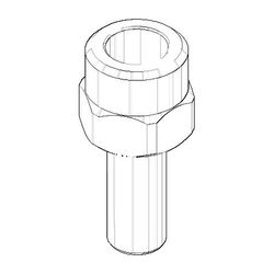 Dornbracht Anschluss Adapter, 17x38x19mm, Chrom, 09240422210-00... DORNBRACHT-09240422210-00 4029011568077 (Abb. 1)