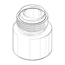 Dornbracht Nippel, 10x12mm, 09240423390... DORNBRACHT-09240423390 4029011533082 (Abb. 1)