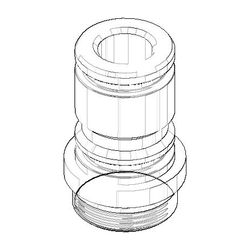 Dornbracht Nippel Ersatzteile 092404243 27x42mm chrom... DORNBRACHT-092404243-00 4029011551536 (Abb. 1)