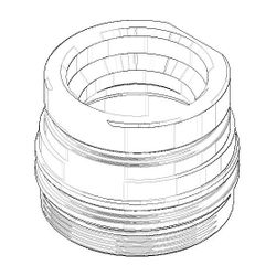 Dornbracht Befestigung Mutter, 34x26,5mm, 09240428890... DORNBRACHT-09240428890 4029011672781 (Abb. 1)