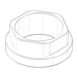 Dornbracht Befestigung Mutter, 42x17mm, 09240444890... DORNBRACHT-09240444890 4029011647888 (Abb. 1)