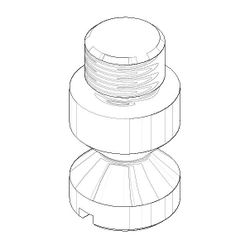 Dornbracht Nippel, 11x11x20mm, 09240501190... DORNBRACHT-09240501190 4029011635823 (Abb. 1)