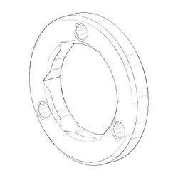 Dornbracht Spannmutter, D 40x6mm, 09247700290... DORNBRACHT-09247700290 4029011478345 (Abb. 1)