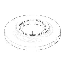 Dornbracht Rosette, 3/4", Chrom, 092701001-00... DORNBRACHT-092701001-00 4029011361913 (Abb. 1)