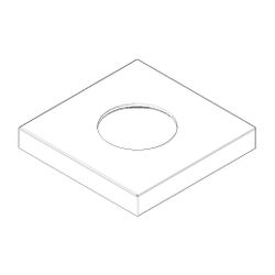 Dornbracht Rosette, 60x9x60mm, Platin matt, 092722043-06... DORNBRACHT-092722043-06 4029011666070 (Abb. 1)