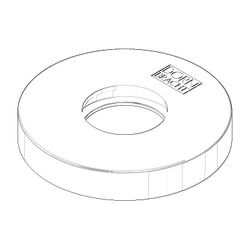 Dornbracht Rosette für Logo, 55x22x9mm Schwarz matt, 092722503-33... DORNBRACHT-092722503-33 4029011579219 (Abb. 1)