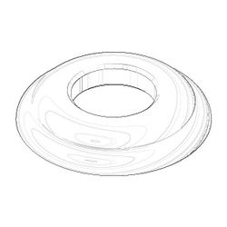 Dornbracht Rosette, 55x10mm, Chrom, 092735001-00... DORNBRACHT-092735001-00 4029011362019 (Abb. 1)