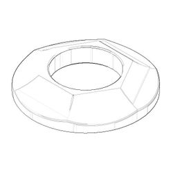 Dornbracht Rosette, 60,6x11,3mm, Chrom, 092737013-00... DORNBRACHT-092737013-00 4029011531828 (Abb. 1)