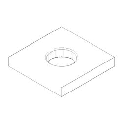 Dornbracht Rosette, 60x60x9mm, Chrom, 092767006-00... DORNBRACHT-092767006-00 4029011596568 (Abb. 1)