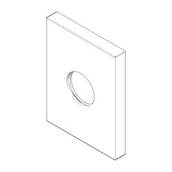 Dornbracht Rosette, 78x60x9x23,8mm, Chrom, 092767009-00... DORNBRACHT-092767009-00 4029011570117 (Abb. 1)