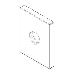 Dornbracht Rosette für Kopfbrause Ersatzteile 092767010 78x60x9mm chrom... DORNBRACHT-092767010-00 4029011582660 (Abb. 1)