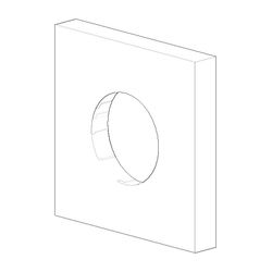 Dornbracht Rosette, M33x1,5, 60x60x9mm, Chrom, 092768003-00... DORNBRACHT-092768003-00 4029011531705 (Abb. 1)