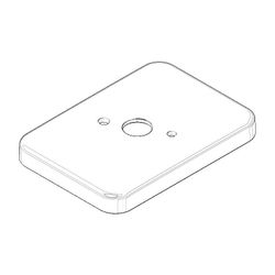 Dornbracht Rosette für Brausehalter Ersatzteile 092771003 55x78x8mm chrom... DORNBRACHT-092771003-00 4029011452857 (Abb. 1)